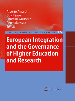 cover image of European Integration and the Governance of Higher Education and Research